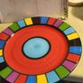 Decorative large ceramic plate collectible item manufactured by Ronit Furst, featuring the brand name ,KELIM YAFIM Image 6