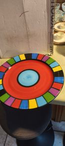 Decorative large ceramic plate collectible item manufactured by Ronit Furst, featuring the brand name ,KELIM YAFIM