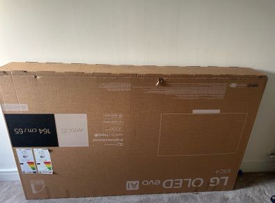 LG 65 inches TV Cardboard box. TV not included