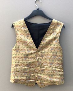 Silk Brocade Waistcoat Size 12