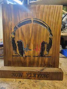 vinyl record now playing display