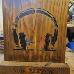 vinyl record now playing display