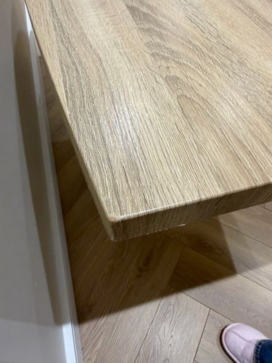 Oak veneer dining table