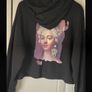 hoodie Zara black hoodie with logo detail medium Image 8