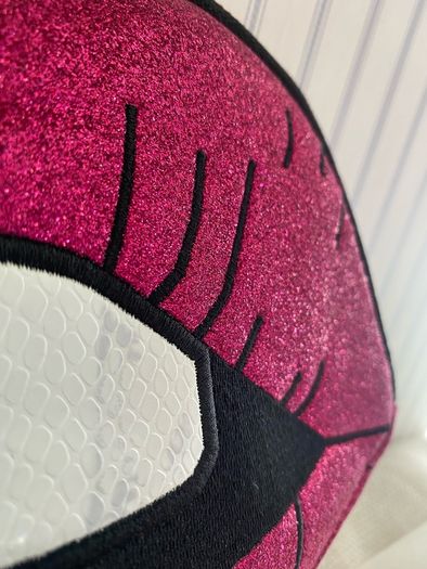 New Skinny Dip magenta glitter lip clutch (read in full)