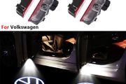 2x LED Car Door Interior Welcome Warning Light For VW Touareg 7P Golf 5 6 7 Jetta MK5 MK6 MK7 Passat B6 B7 B8 B9 Arteon CC EOS