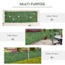 Artificial Leaf Hedge Screen, Expandable Faux Privacy Fence Panel for Garden Outdoor Indoor Decoration, 3M x 1M, Dark Green Image 4