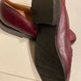 women shoes burgundy loafers designer Esska size 5 Brand New Image 5