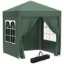 NEW SALE | 2 x 2m Pop Up Gazebo, with Side Walls and Windows - White Image 3