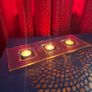 Handcrafted Fused Glass Three Tealight Holder Image 6