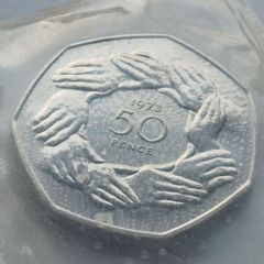 1973 proof 50 Pence