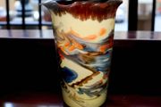 Beautiful studio vase with swirl pattern