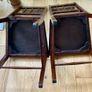 Pair of mahogany Chairs with tapestry seats Image 2