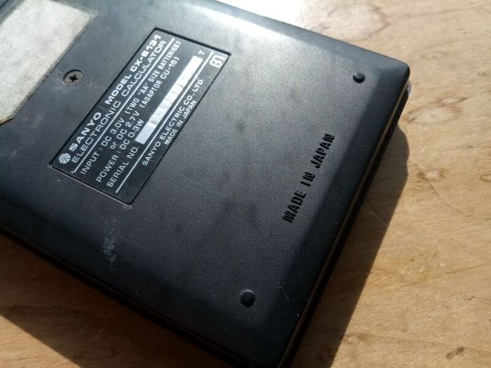 Vintage '80s  Sanyo CX-8131 "Memory Electronic Calculator"