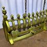 Vintage brass fire front Image 2
