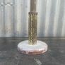 Vintage Rotaflex shade and industrial style painted aluminum base. Image 6