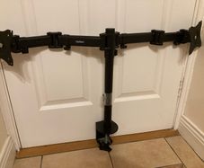 Double Arm Desk Mount with Clamp