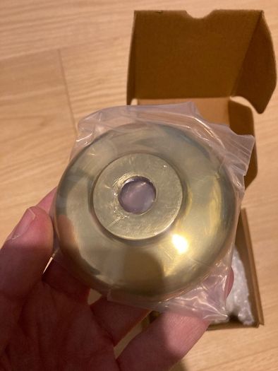 Heritage Brass Victorian Centre Door Knob Design 3" Satin Brass Finish