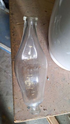 Vintage Allenburys Feeder antique glass baby bottle