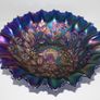 Antique Northwood Good luck Carnival Glass Bowl Image 2