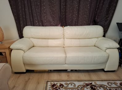 3 seater leather couch