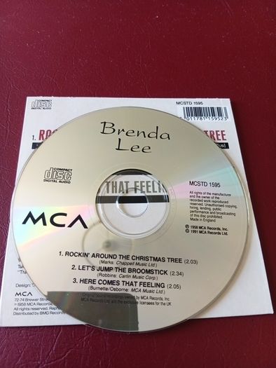 Rockin around the christmas tree cd single Brenda Lee