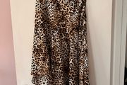 Leopard print skirt