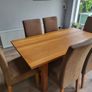 Solid Oak Dining Table & 6 Chairs Image 5