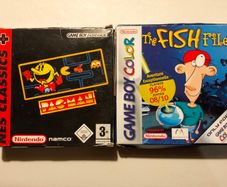No games The Fish Files + Pac-Man GBA Gameboy color advance
