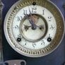 Vintage C19th American Ansonia Mantel Clock Black Marble Clock (works well and keeps time) Image 7