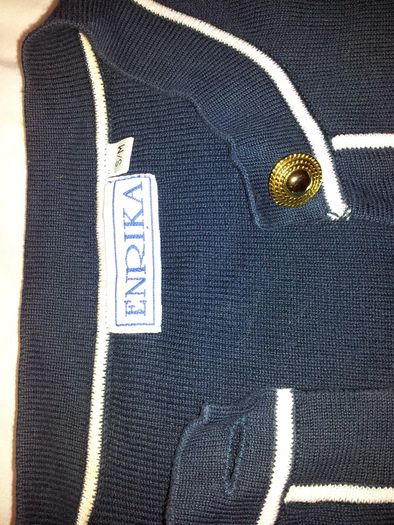 Navy And White Cardigan