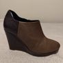 Clarks Brown Wedge Ankle Boots Image 7
