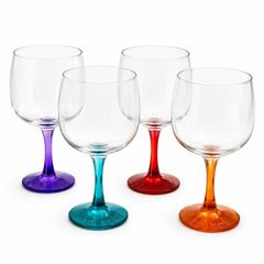 Set of 4 Multicolour Goblets (nice for G&T's)