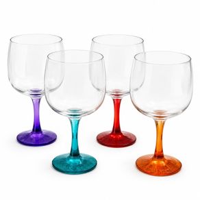 Set of 4 Multicolour Goblets (nice for G&T's)