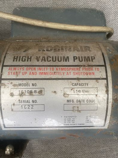 Robin air High Vacuum pump 15106