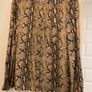 Oui Snakeskin Print Long Sleeve Blouse / Shirt (Tan / Brown) Image 4