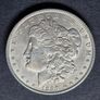 1890 USA Silver Morgan Dollar coin Image 3