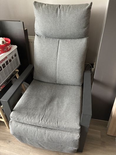 Gray Reclining Armchair
