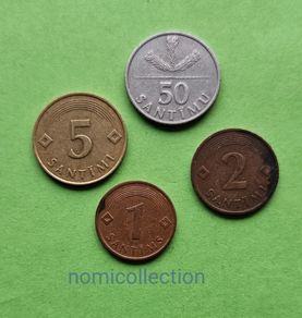 Latvia 1992 year coin set.
