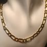 Hard Gold Plated Sterling Silver Italian Made Chain Image 2
