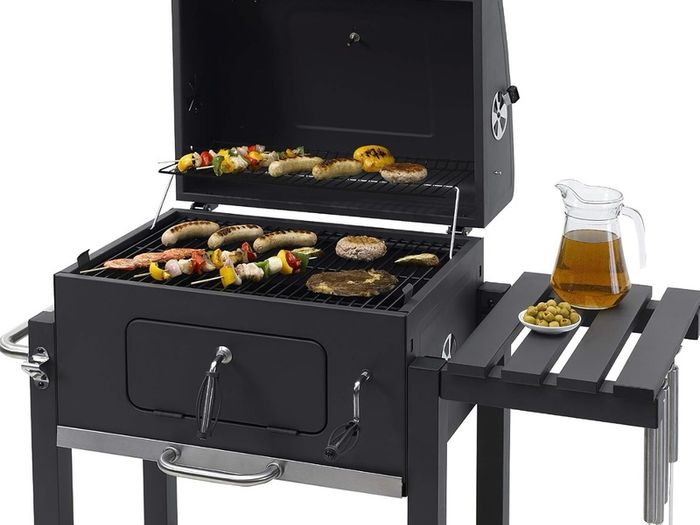 Grillwagen Toronto Click Charcoal Barbecue, Anthracite/Stainless Steel, 56 x 41.5 cm
