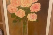 Still life oil painting framed free postage