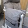Babylo Brompton rocking chair and stool White / Grey Image 8