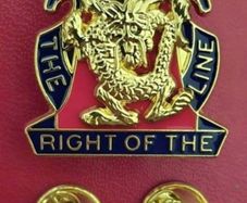 Us army, 14th infantry regiment, unit badge.