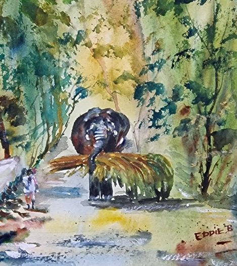 India watercolour