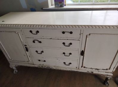 antique sideboard for upcycle project