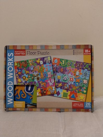 Traditionally Crafted Wood Works large Wooden Floor Puzzle