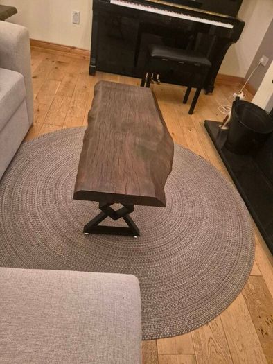Handmade Live Edge Oak Coffee Table
