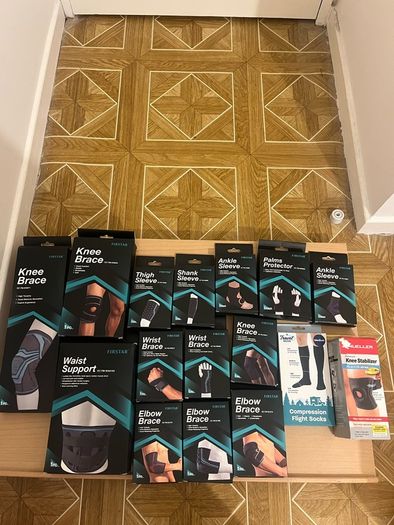 Braces, Sleeves, Support (knees-wrists-waist-legs)