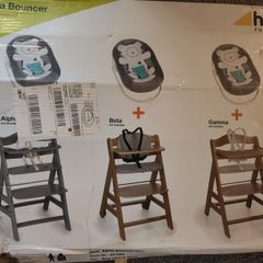 Hauck Alpha Bouncer and Highchair